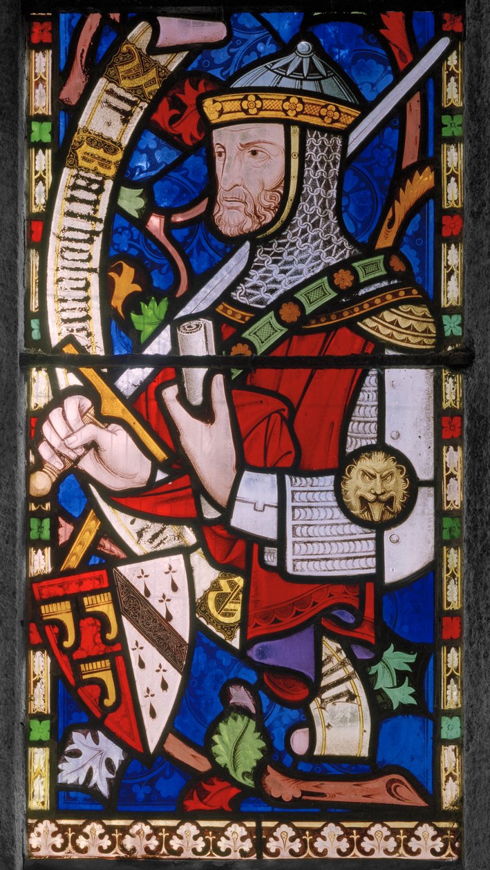 Caballero del siglo XIV, armas de Granville de John Richard Clayton