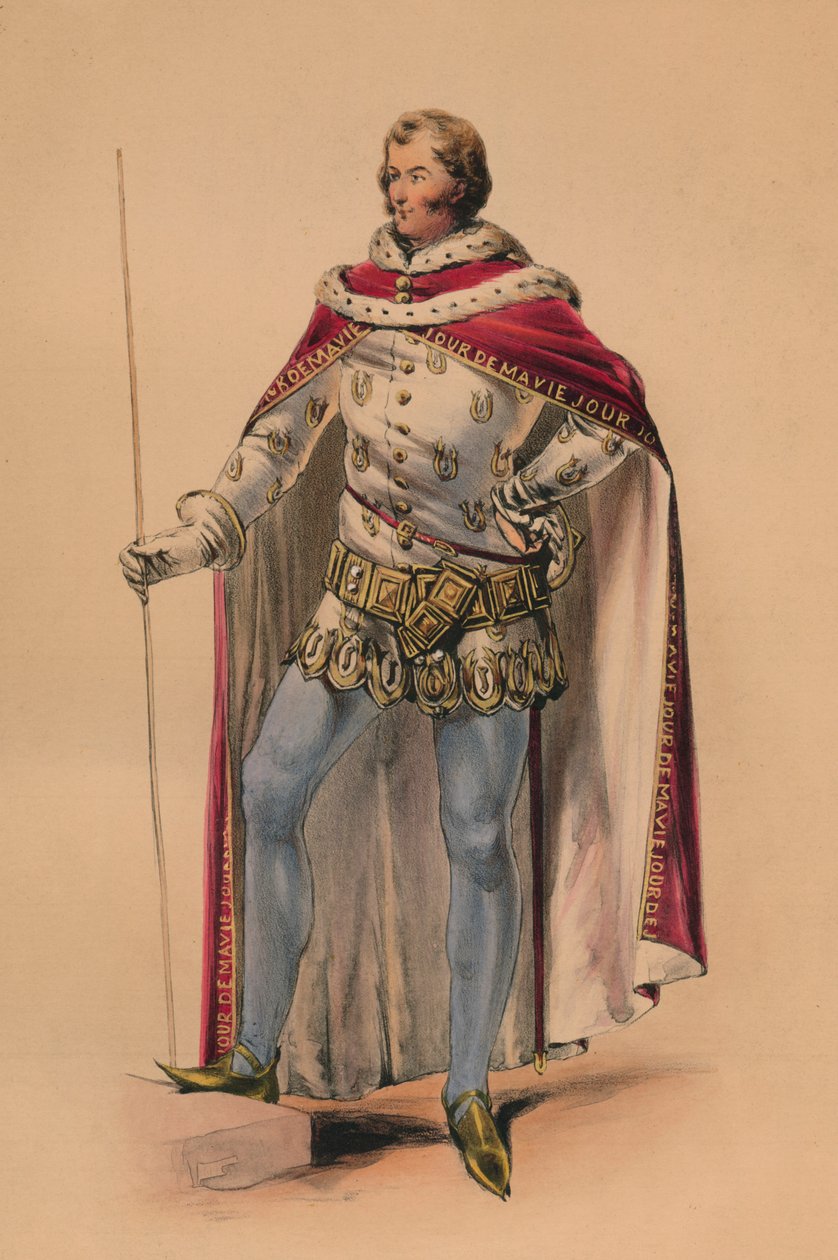 Invitado en traje para el Bal Costumado de la Reina Victoria, 12 de mayo de 1842, 1843 de John Richard Coke Smyth