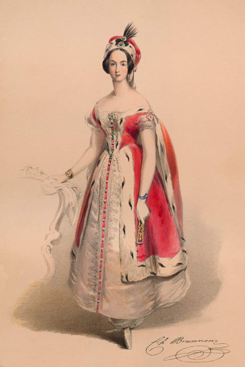 Invitado en traje para el Bal Costumé de la Reina Victoria, 12 de mayo de 1842, 1843 de John Richard Coke Smyth