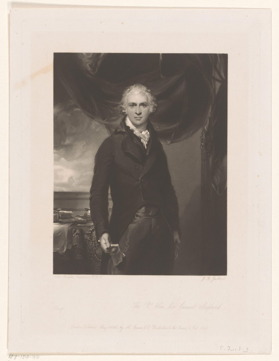 retrato de samuel pastor de John Richardson Jackson