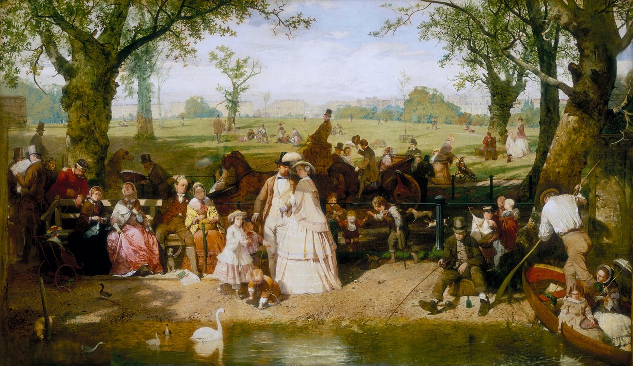 Un día de verano en Hyde Park, 1858 de John Ritchie