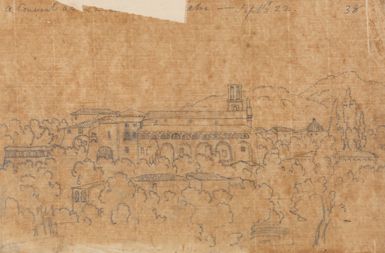 Convento de La Cava, cerca de Vietri, 22 de septiembre de John Robert Cozens