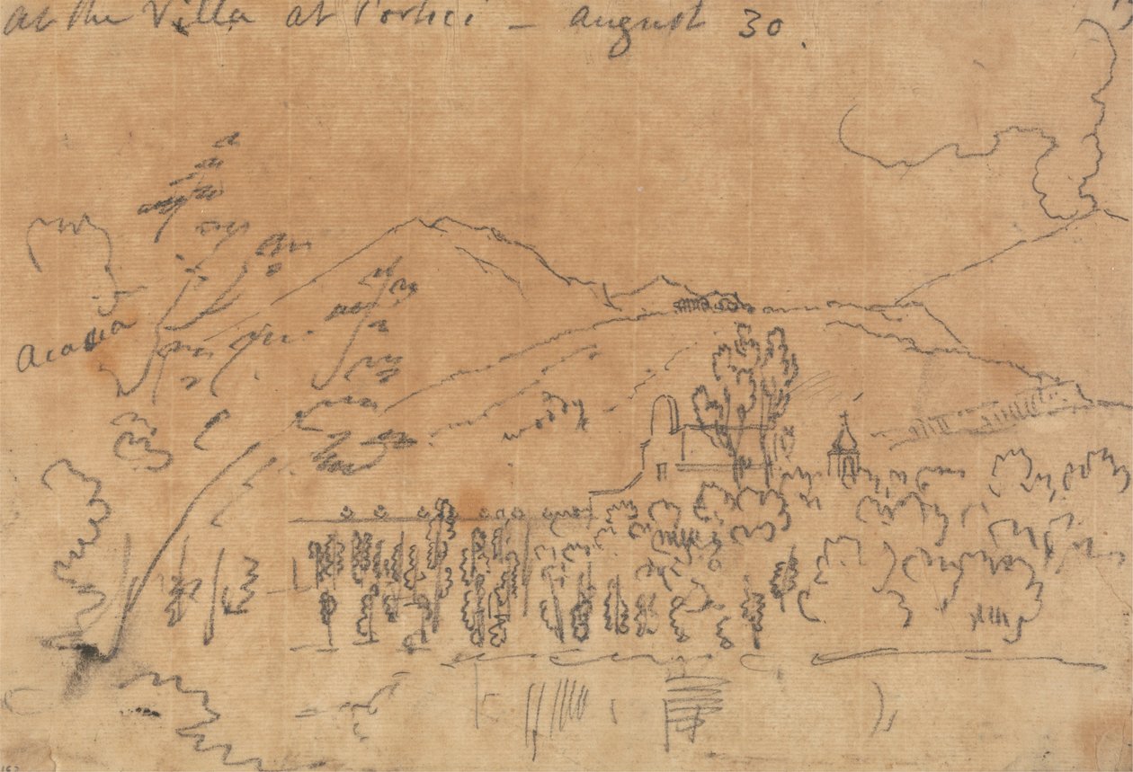 En la Villa de Portici, 30 de agosto de John Robert Cozens