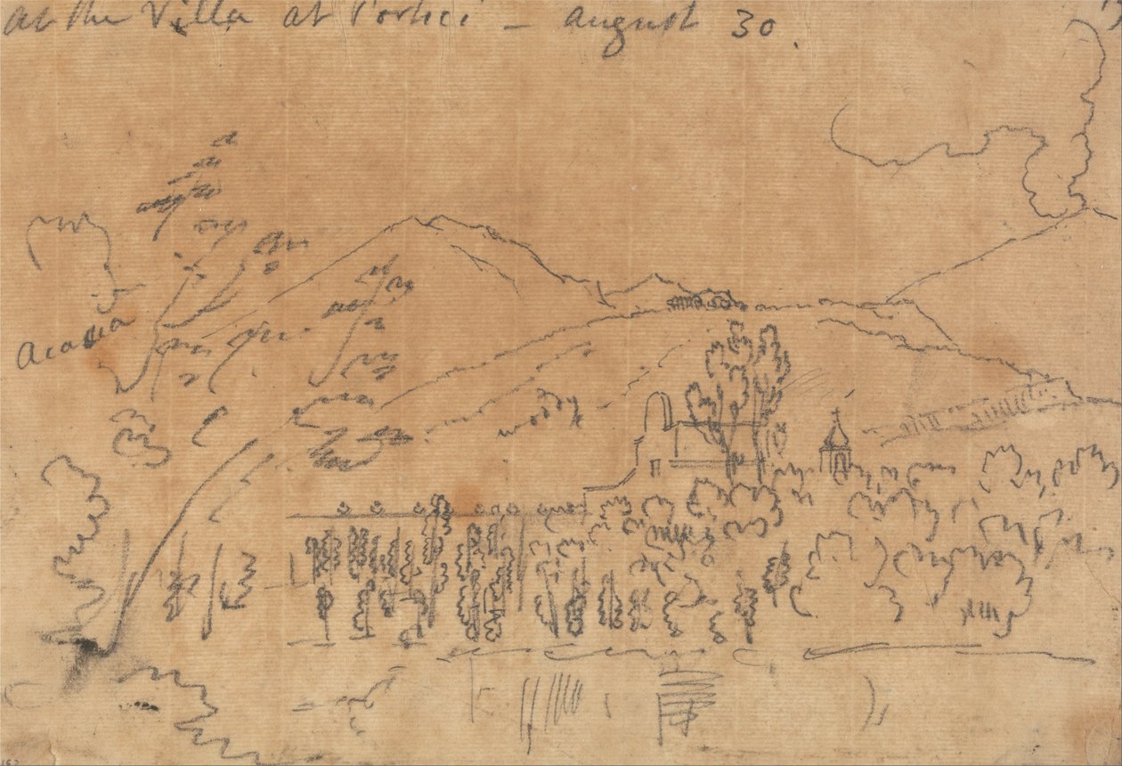 En la Villa de Portici, 30 de agosto de John Robert Cozens