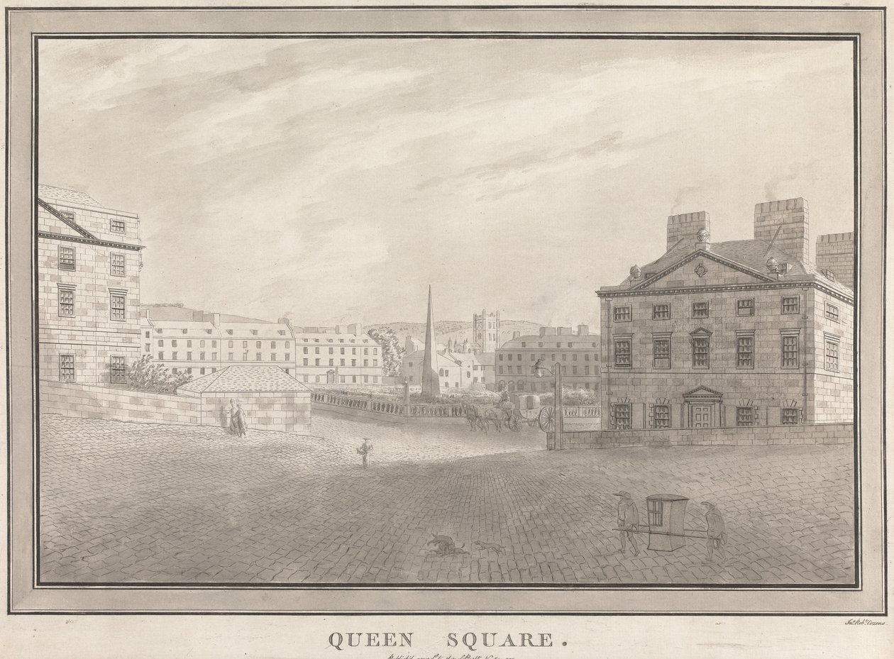 Baño: Plaza de la Reina de John Robert Cozens