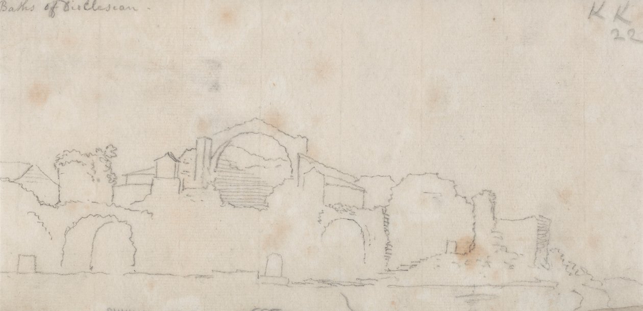 Termas de Dioclesiano de John Robert Cozens