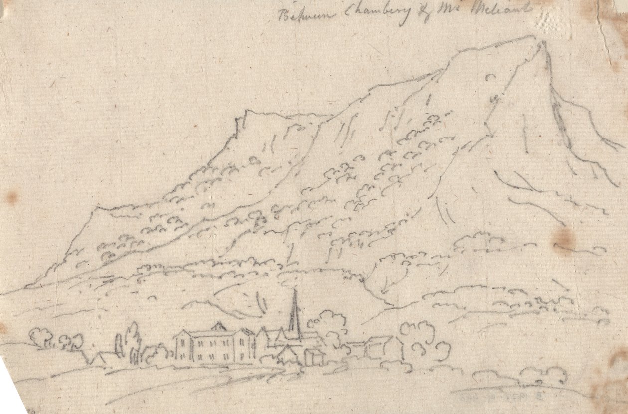 Entre Chamberg y el monte Meliant de John Robert Cozens