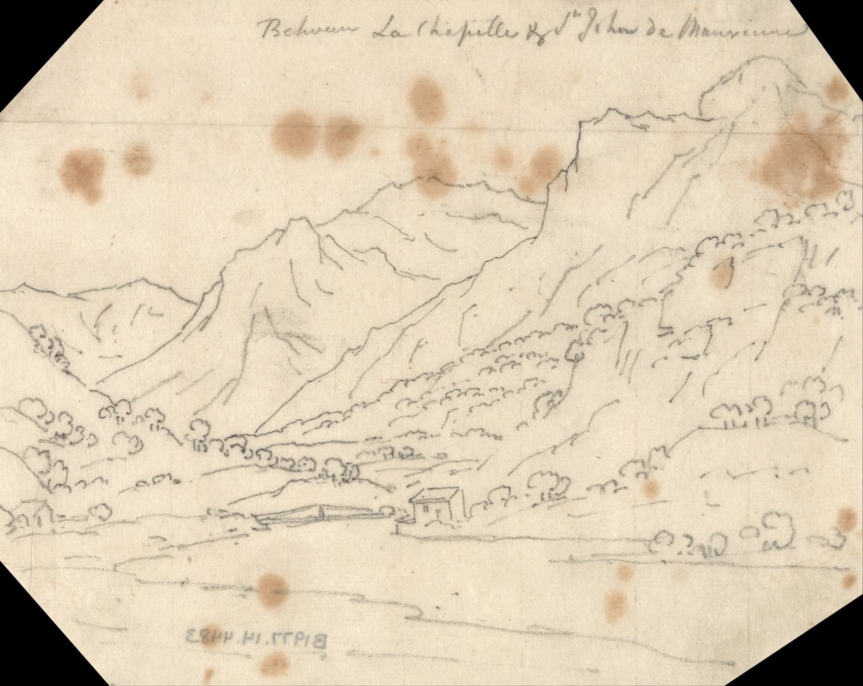 Entre La Chapelle y St. John de Maurienne de John Robert Cozens