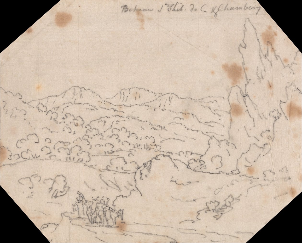 Entre Saint-Thibaud-de-Couz y Chambery de John Robert Cozens
