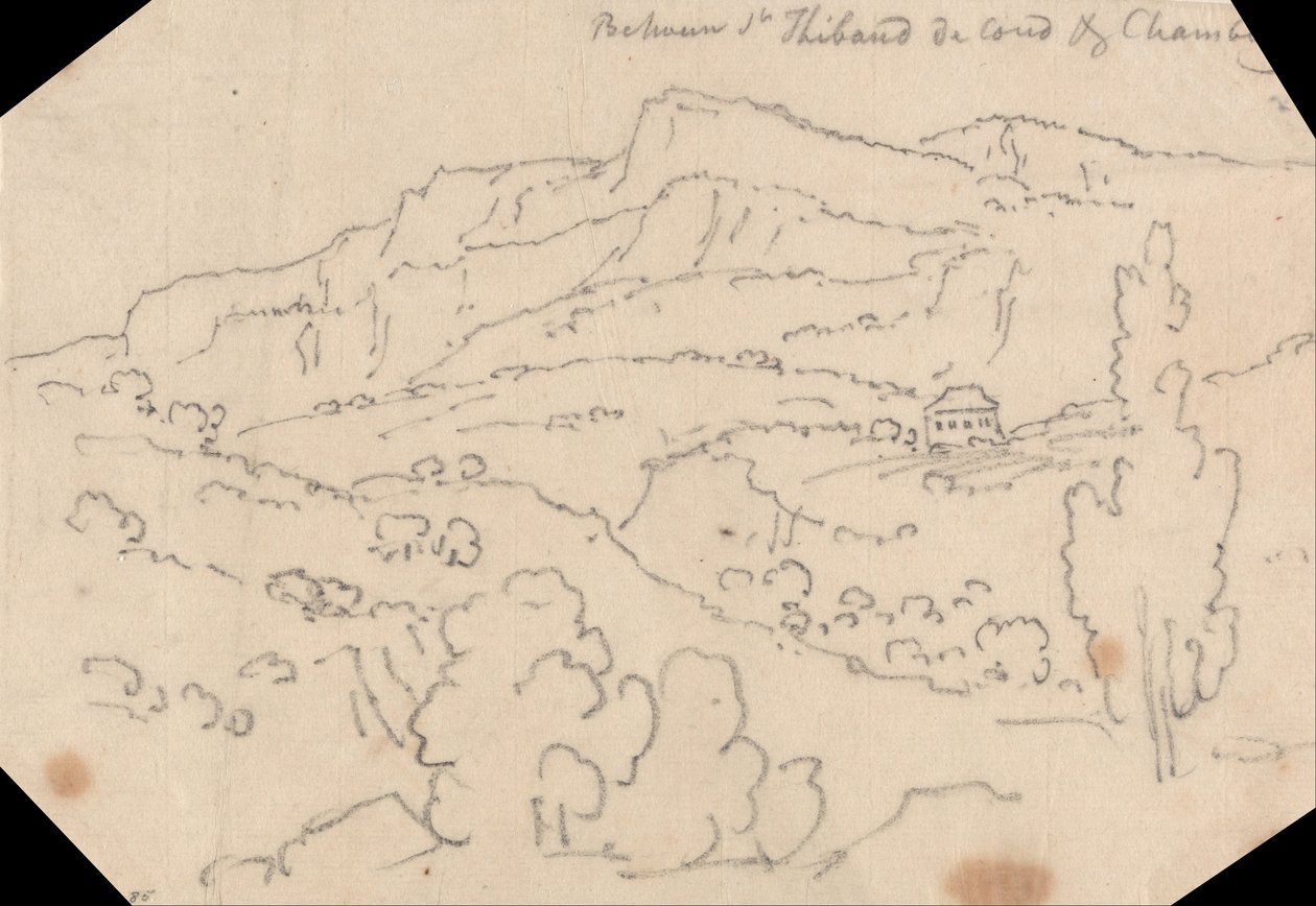 Entre Saint-Thibaud-de-Couz y Chambery de John Robert Cozens