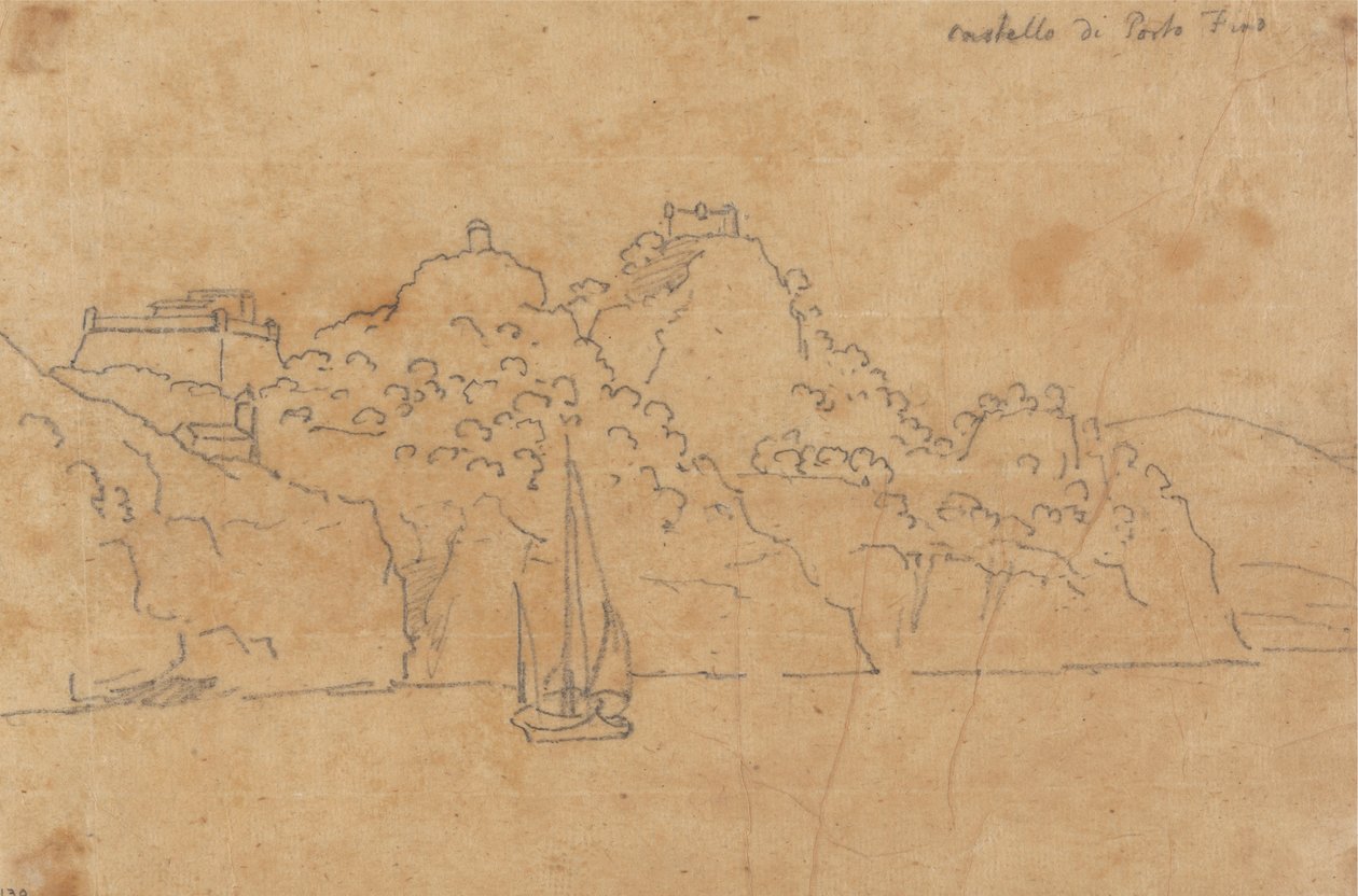 Castillo de Portofino de John Robert Cozens