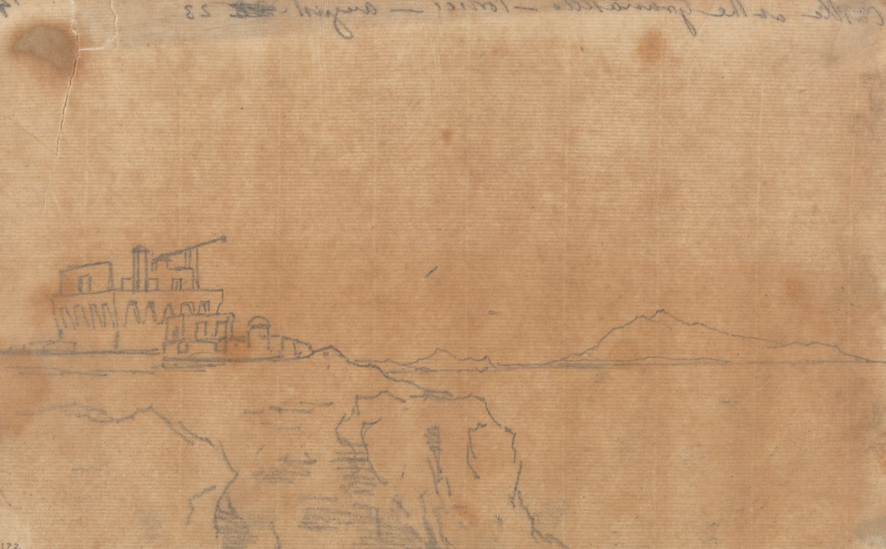 Castillo en el Granatello, Portici, 23 de agosto de John Robert Cozens