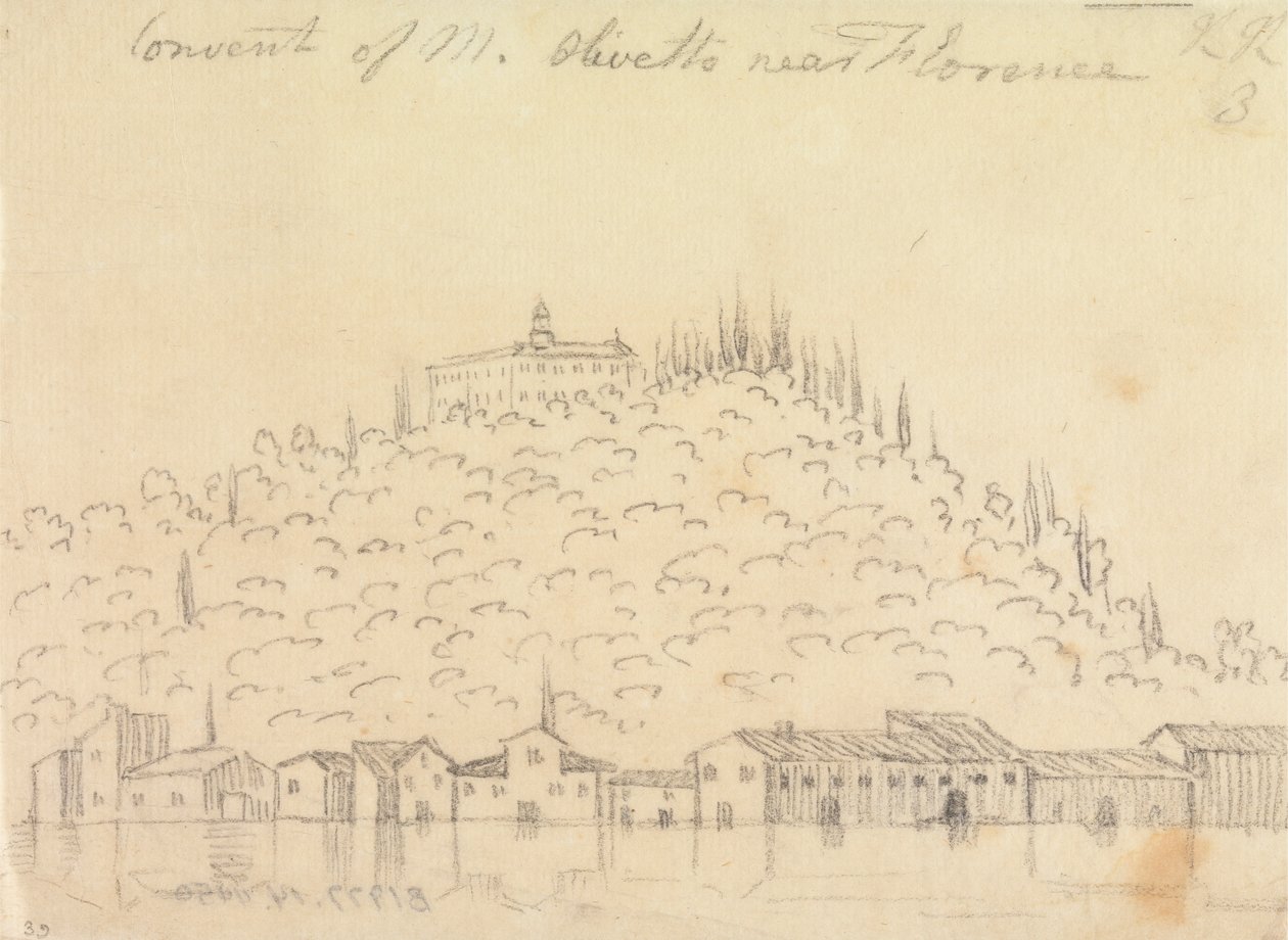 Convento de Monte Olivetto, cerca de Florencia de John Robert Cozens