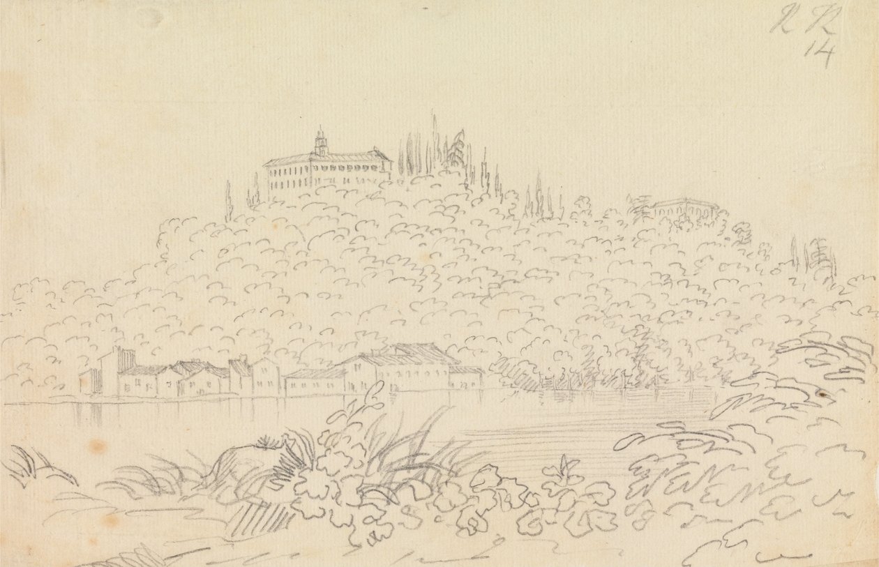 Convento de Monte Olivetto, cerca de Florencia de John Robert Cozens