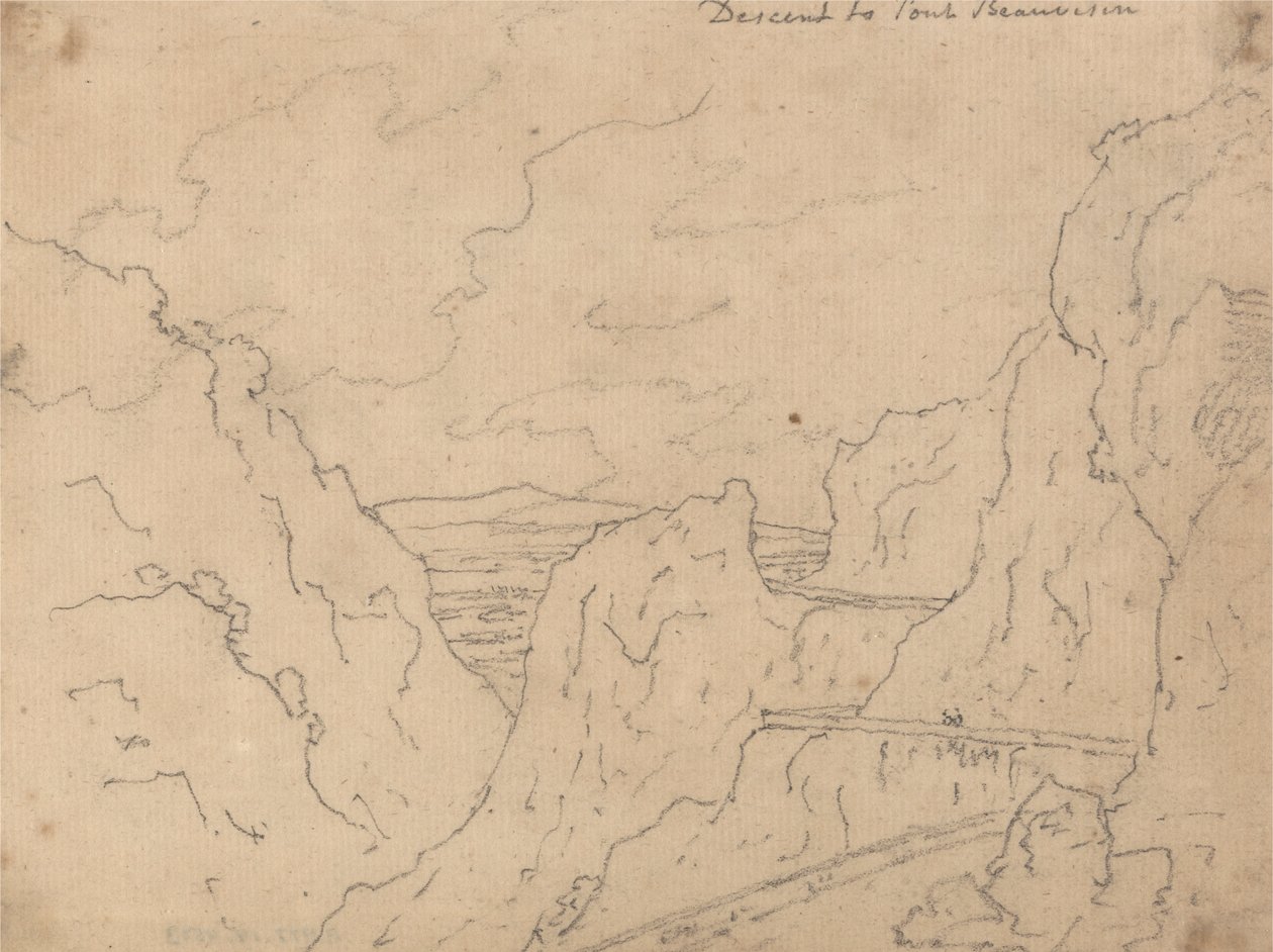 Descenso al Puente de Beauvoisin de John Robert Cozens