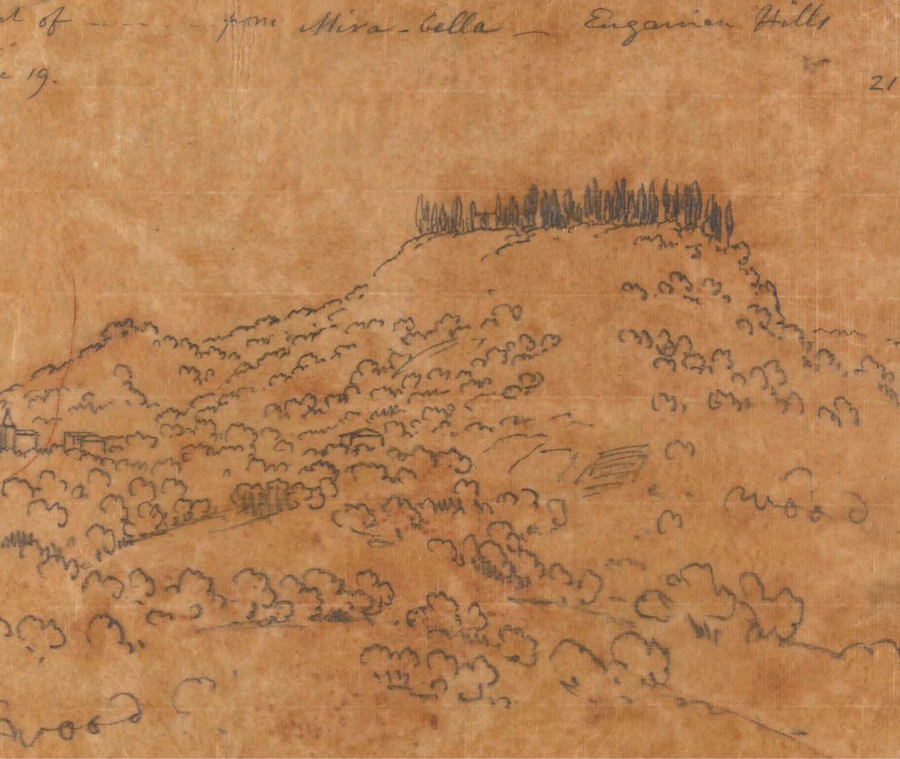 Desde Mirabella, Euganean Hills, 19 de junio de John Robert Cozens