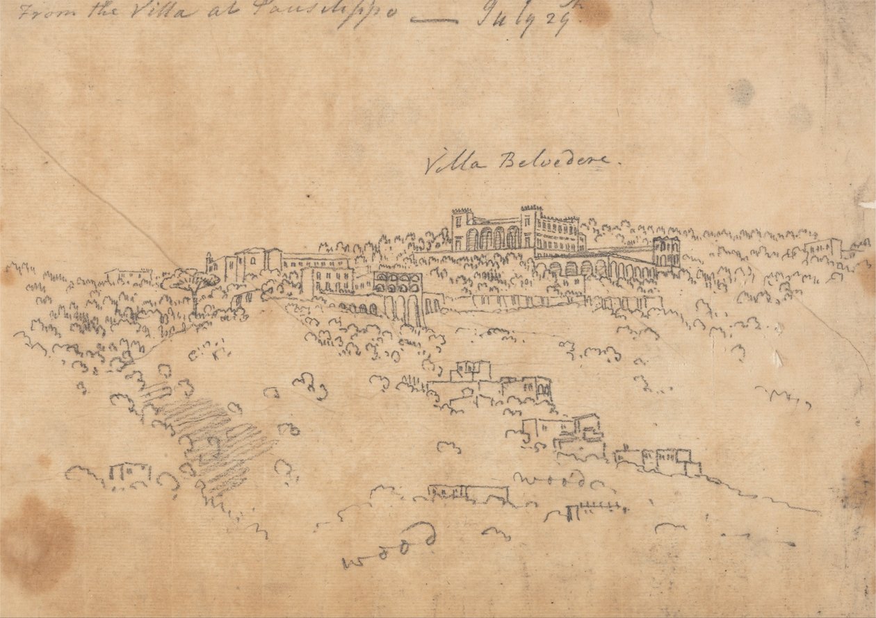 Desde la Villa de Posillipo, 29 de julio de John Robert Cozens