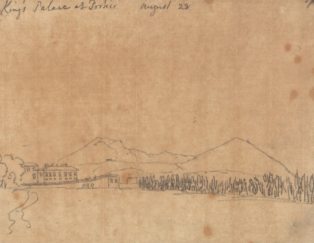 Palacio del Rey en Portici, 28 de agosto de John Robert Cozens