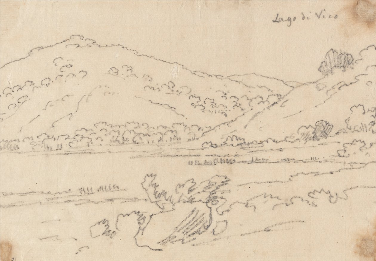 Lago Vico de John Robert Cozens