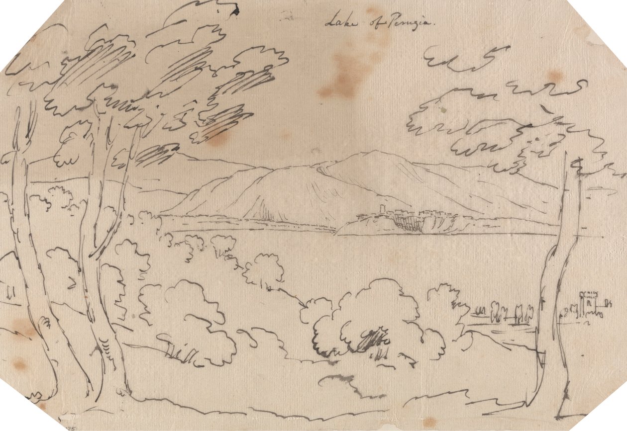 Lago de Perugia de John Robert Cozens