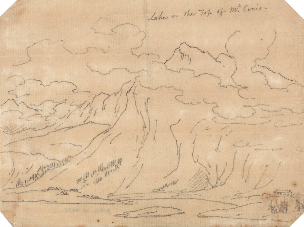 Lago en la cima del Mont Cenis de John Robert Cozens