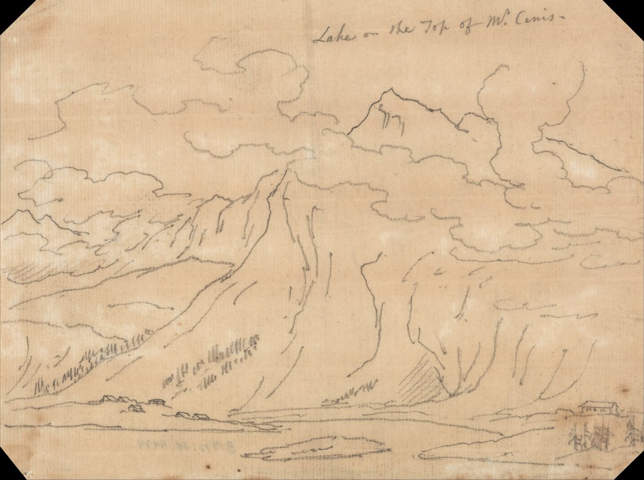 Lago en la cima del Mont Cenis de John Robert Cozens