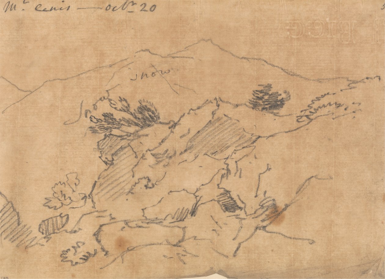 Mont Cenis, 20 de octubre de John Robert Cozens