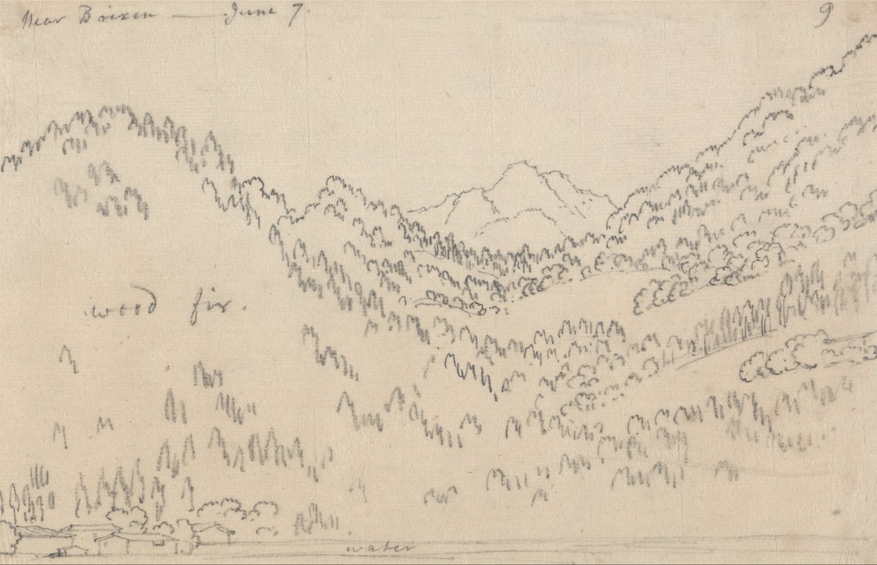 Cerca de Brixen, 7 de junio de John Robert Cozens