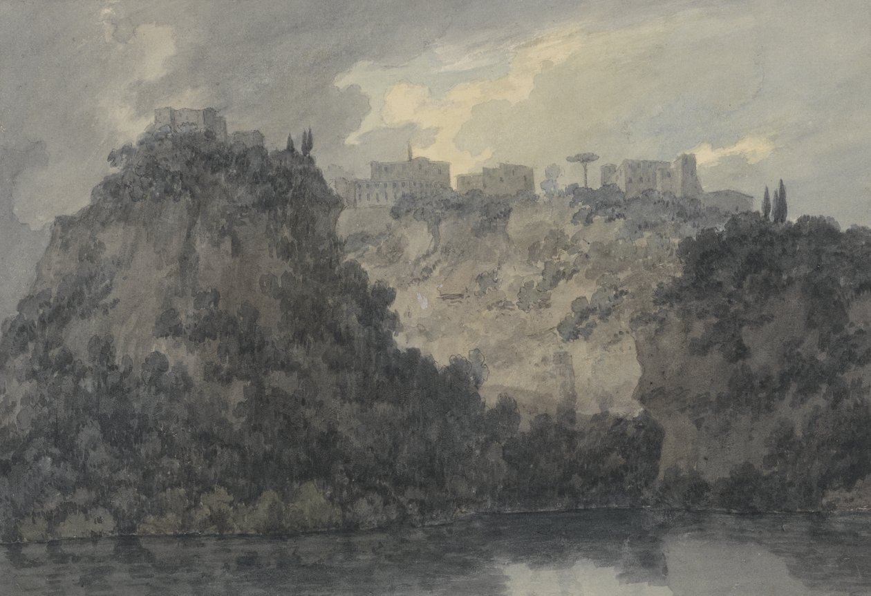 En el lago de Nemi, c.1780-83 de John Robert Cozens