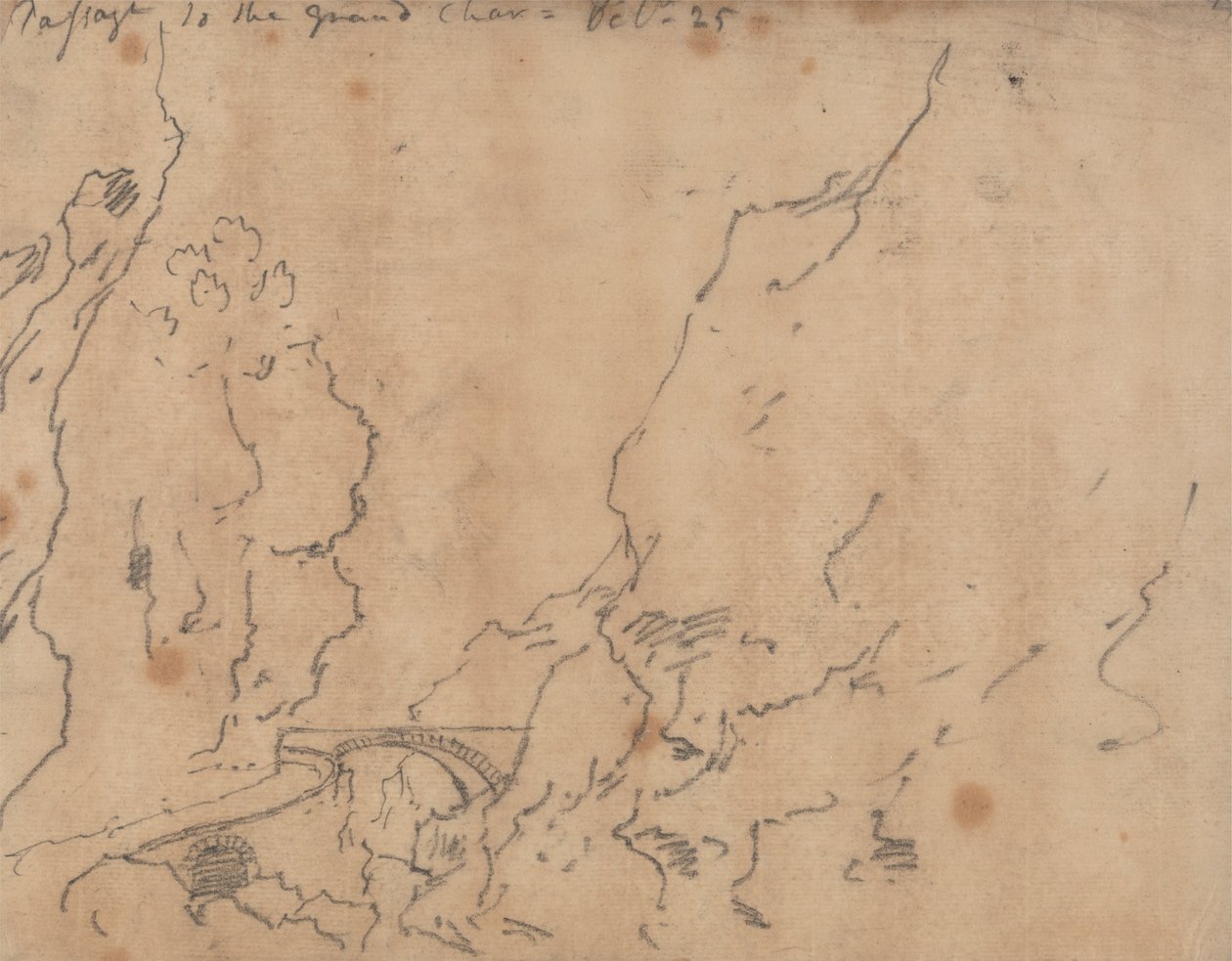 Pasaje a la Gran Cartuja de John Robert Cozens