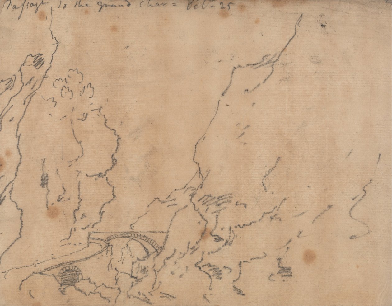 Pasaje a la Gran Cartuja de John Robert Cozens