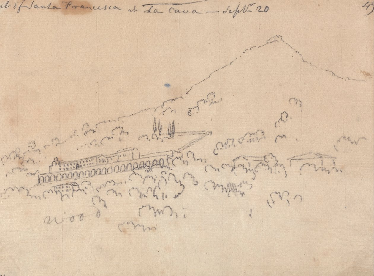 Santa Francesca en La Cava, 20 de septiembre de John Robert Cozens