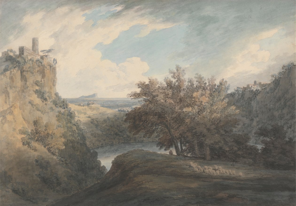 El lago de Nemi de John Robert Cozens