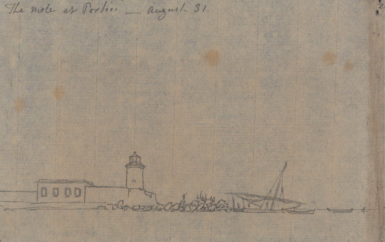 La Mole en Portici, 31 de agosto de John Robert Cozens