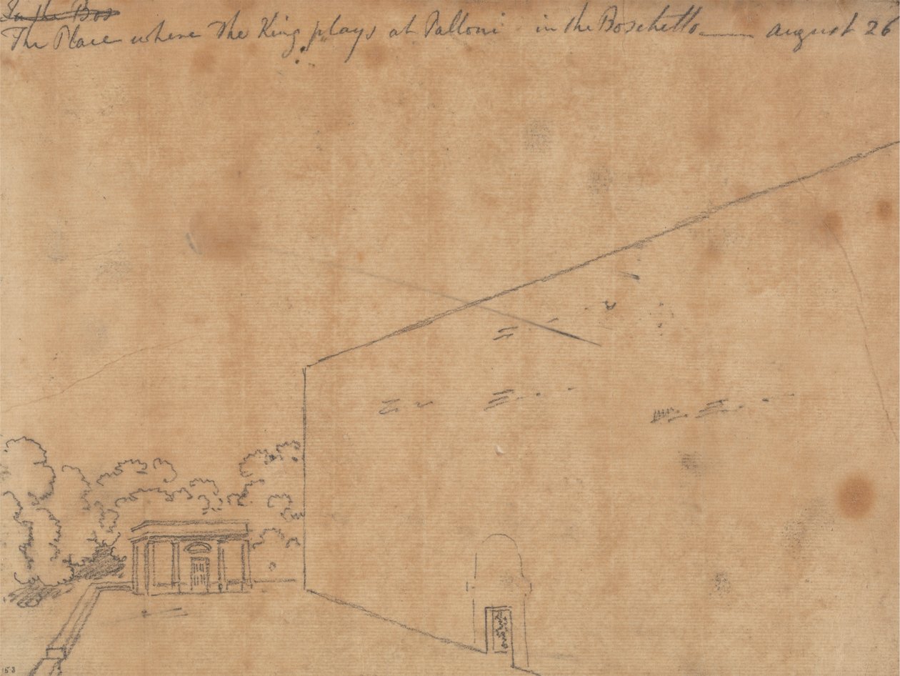 El lugar donde juega el Rey en Palloni de John Robert Cozens