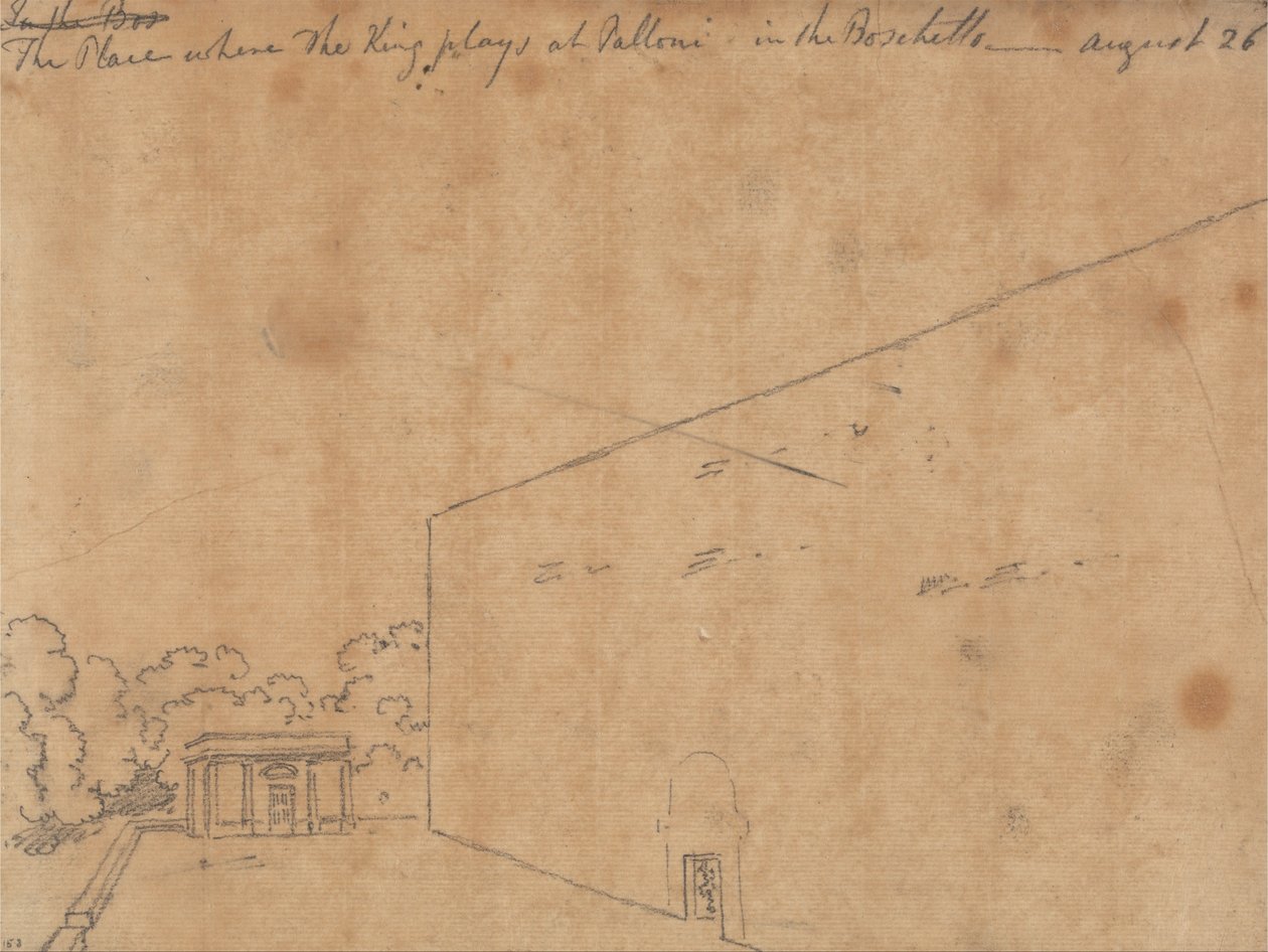 El lugar donde juega el Rey en Palloni de John Robert Cozens