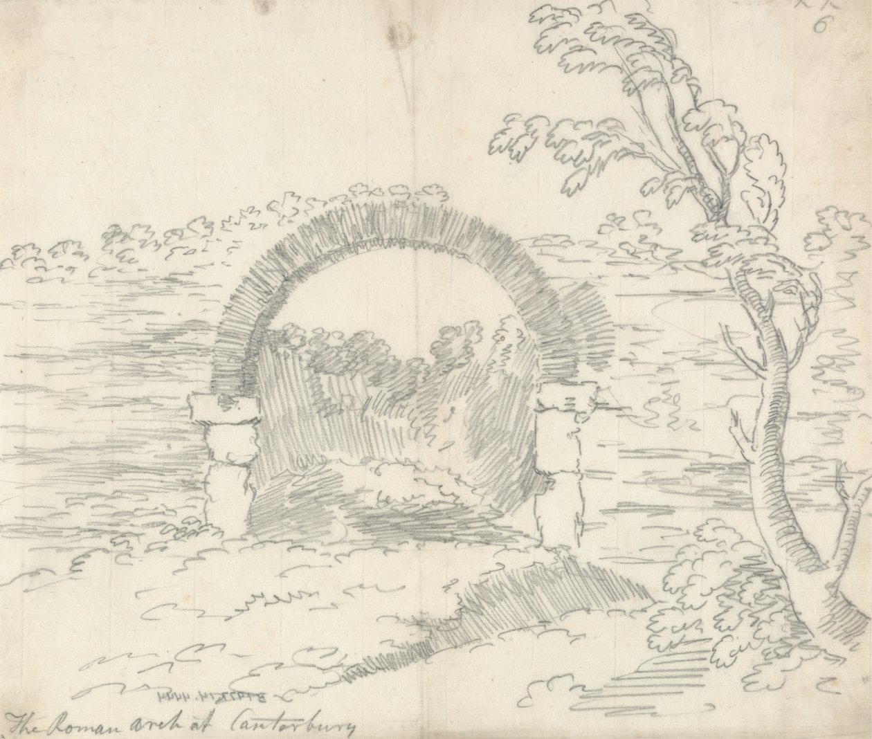Arco romano de Canterbury de John Robert Cozens