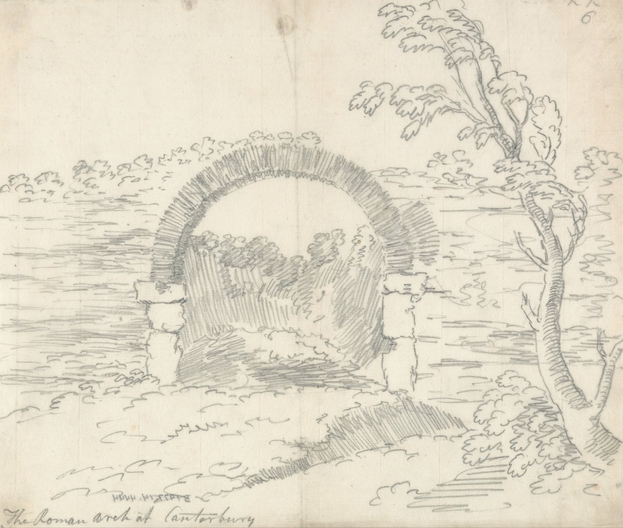 Arco romano de Canterbury de John Robert Cozens
