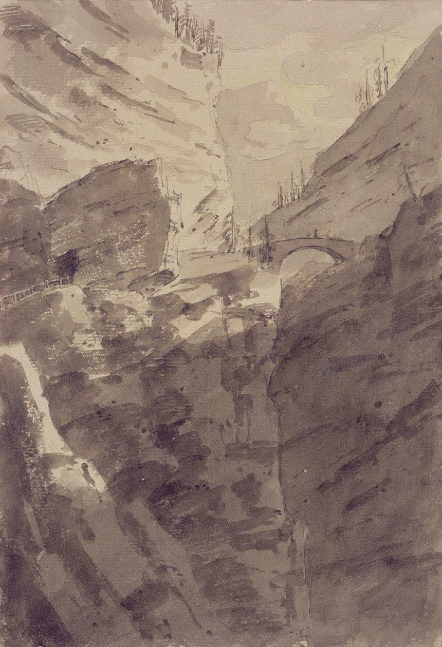 Via Mala en los Grisones de John Robert Cozens