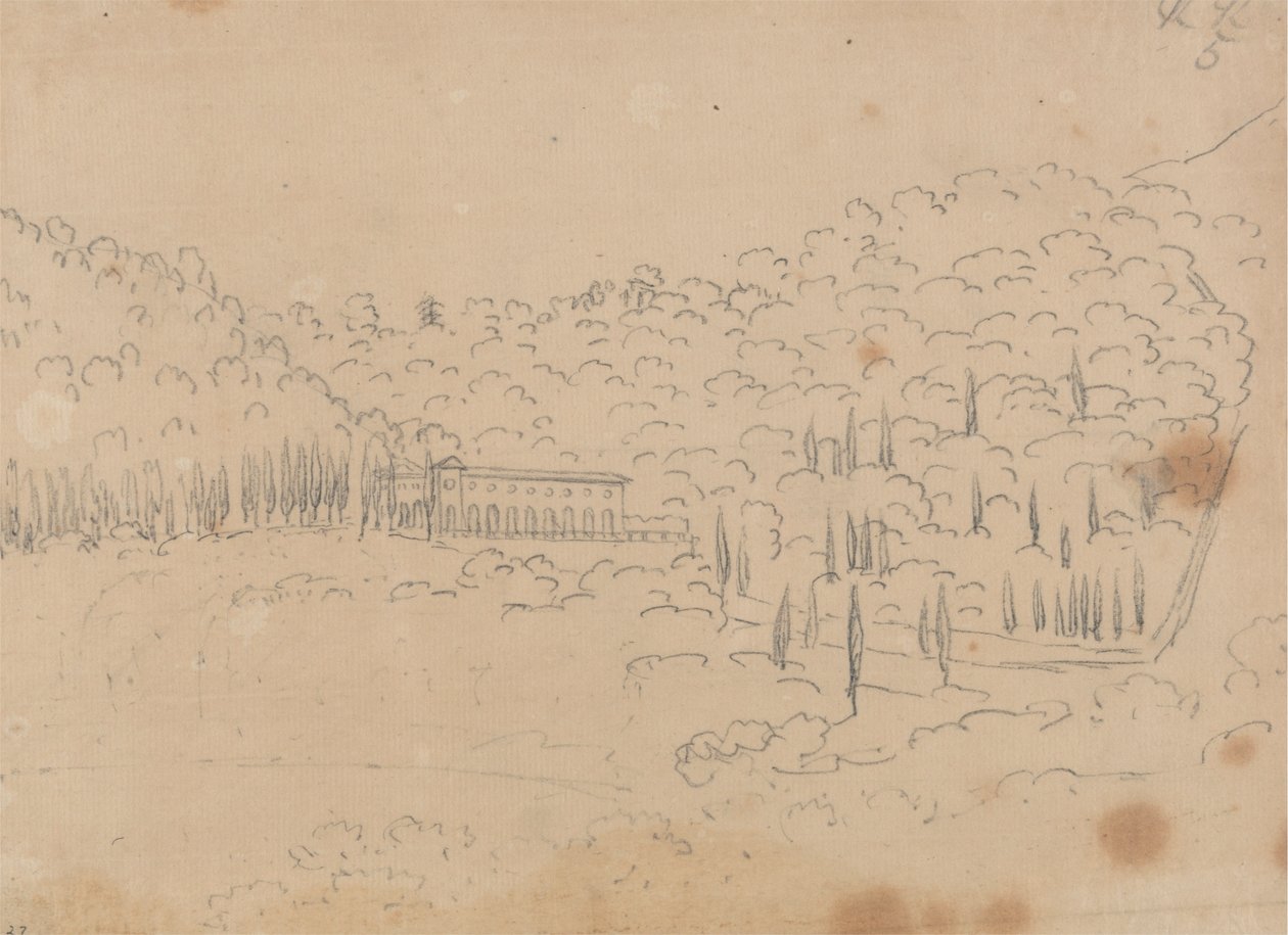 Vista de una villa de John Robert Cozens