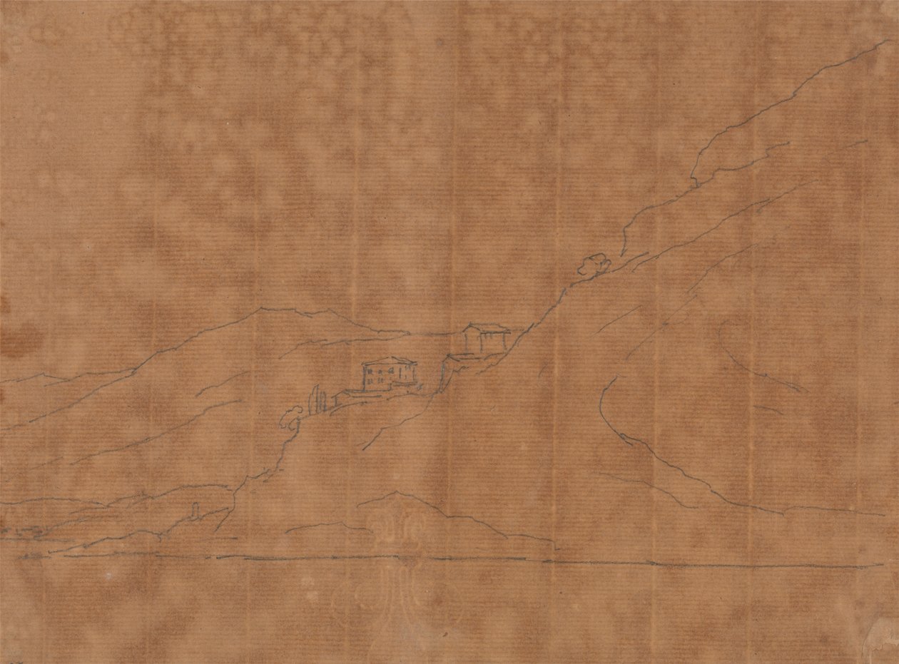 Villas en una ladera de John Robert Cozens