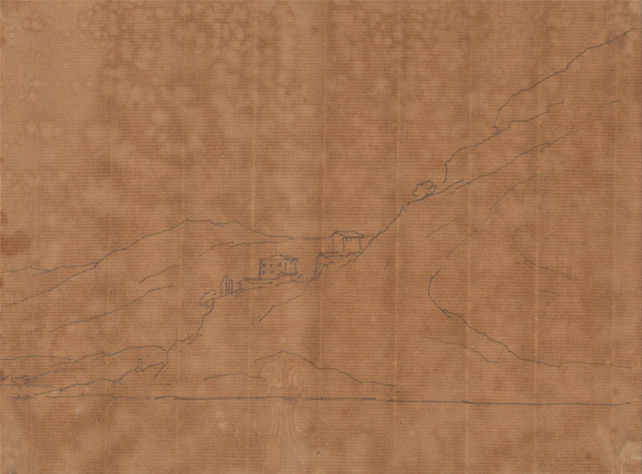 Villas en una ladera de John Robert Cozens