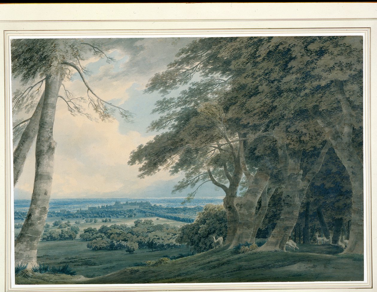 Castillo de Windsor desde el suroeste, c.1787-99 de John Robert Cozens