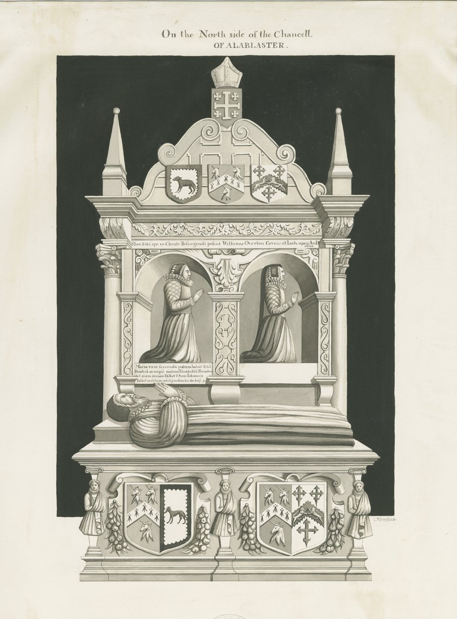 Iglesia de Eccleshall - Tumba del Obispo William Overton de John Robert Fernyhough