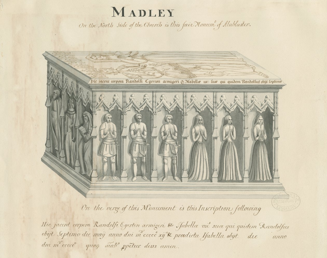 Iglesia de Madeley - Monumento a Randolf Egerton de John Robert Fernyhough