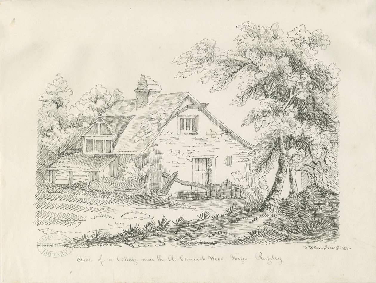 Cabaña cerca de Old Cannock Wood Forges en Rugeley de John Robert Fernyhough