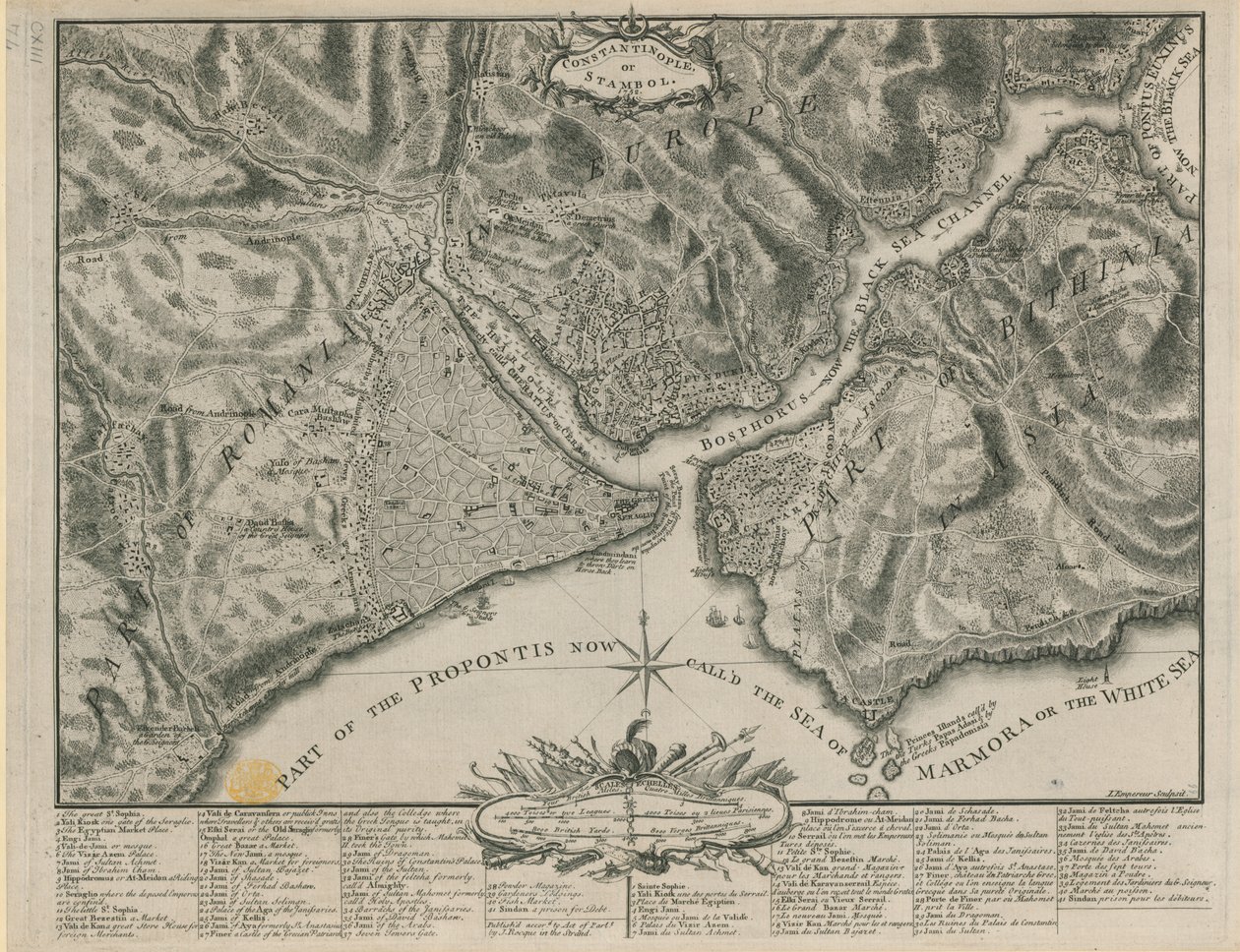 Constantinopla o Estambul de John Rocque