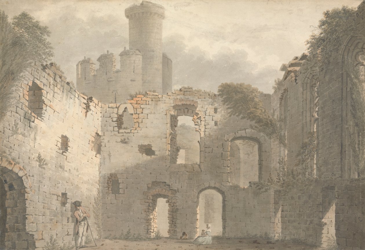 Castillo de Conway, vista del interior de John Roe of Warwick