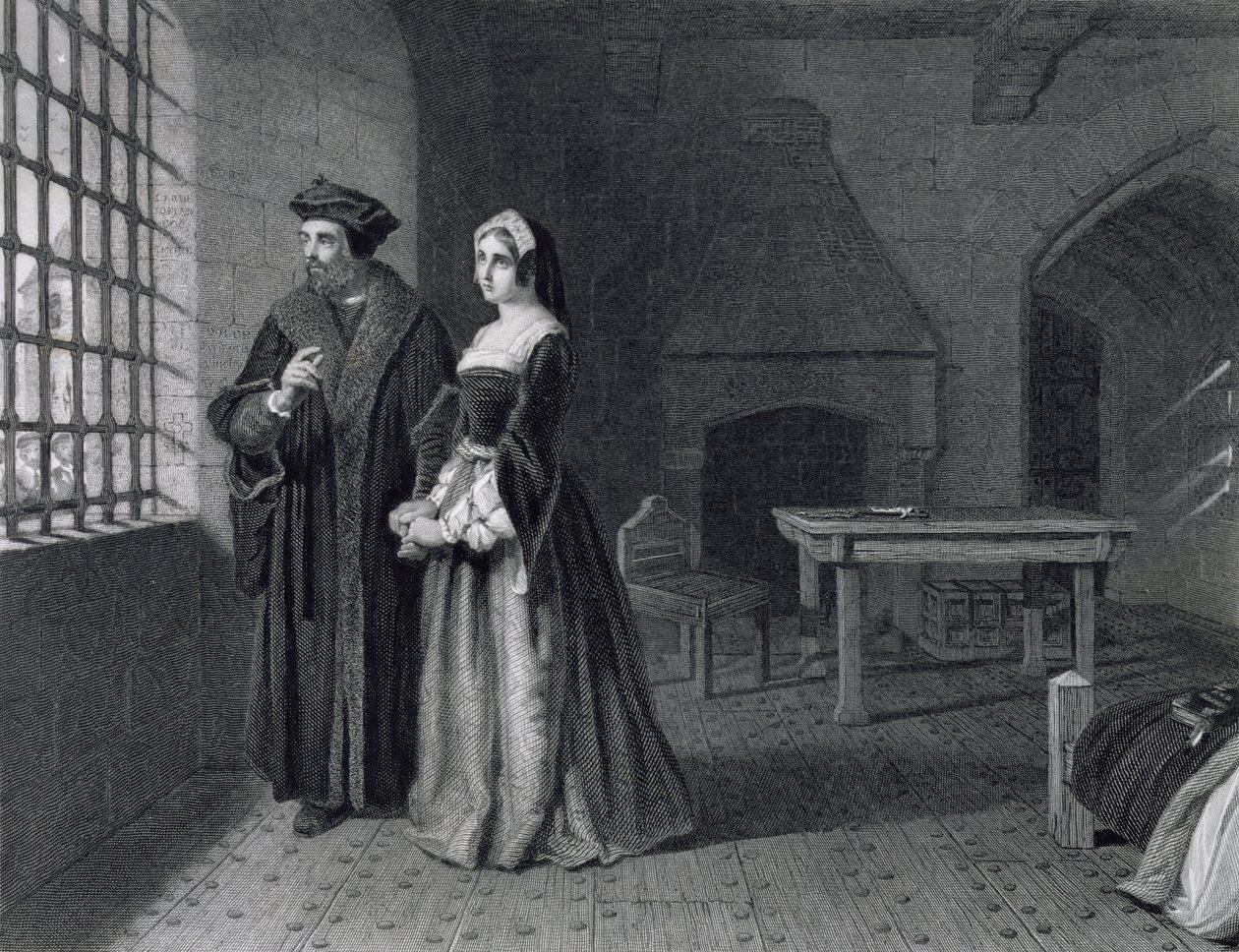 Sir Thomas More (1478-1535) grabado por Outrim de John Rogers Herbert