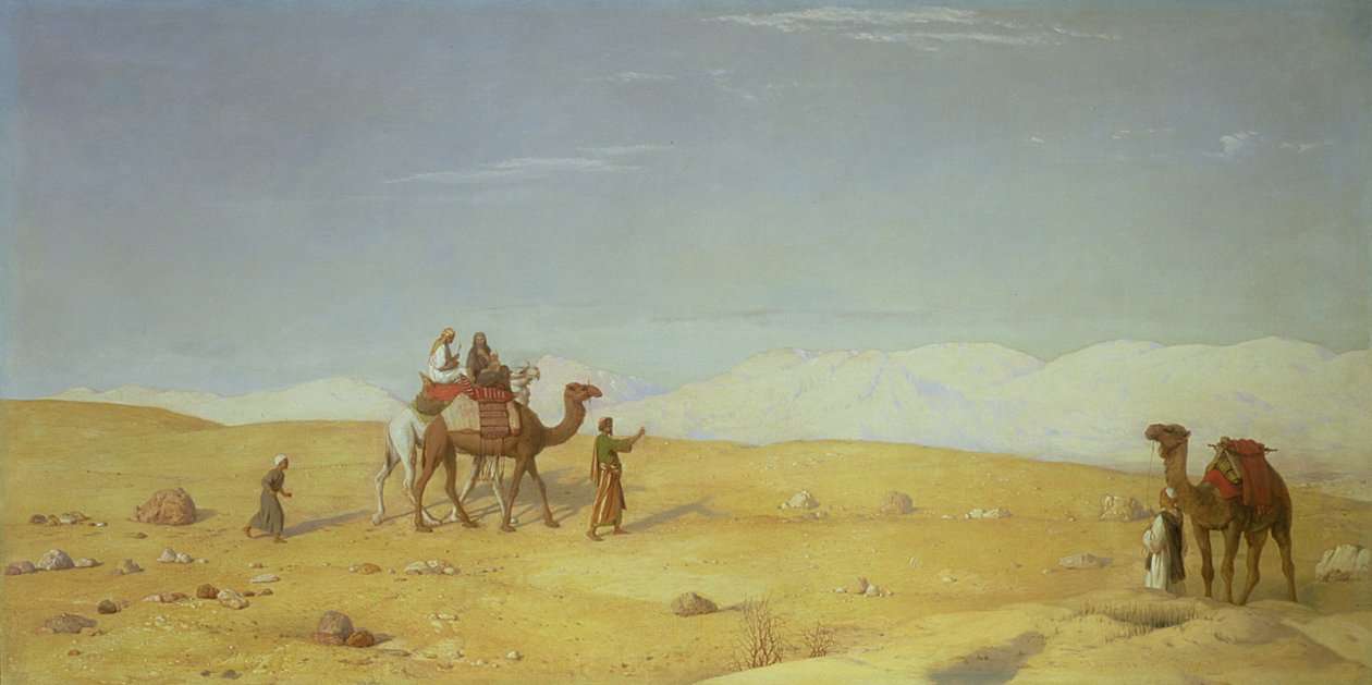 El Valle de Moisés, en el Desierto del Sinaí, 1866 de John Rogers Herbert